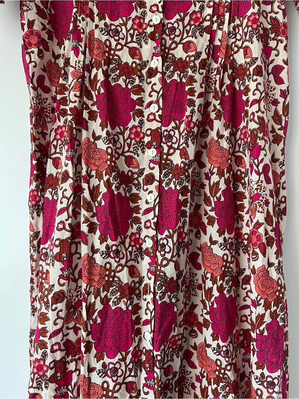 Mille Laurel Dress Floral Maxi in Pondicherry (Fuchsia and Cream) - NWT!! - Picture 16 of 16